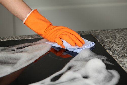 Professional sofa cleaning in a Clapham living room