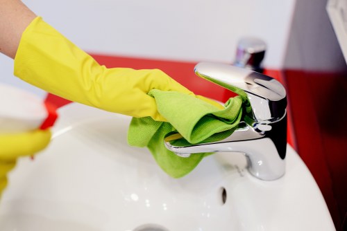 Domestic cleaning service in Clapham focusing on kitchen surfaces