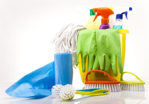 Professional office cleaning in Clapham reception area
