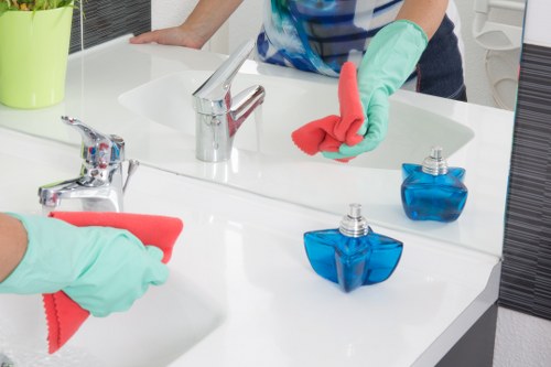 Office cleaning service in Clapham with modern workspace