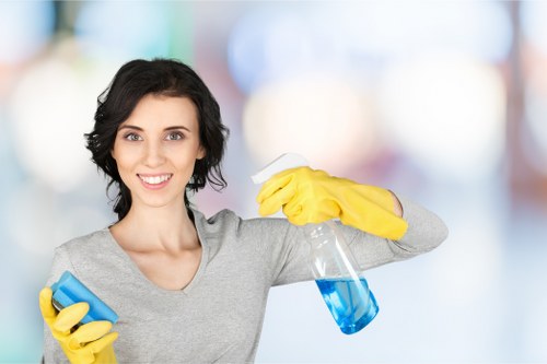 Local carpet cleaning service improving a living room carpet