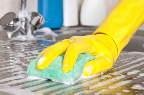 Clapham cleaning service team preparing for a domestic clean