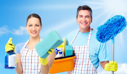 Office cleaning and shared workspace care illustration