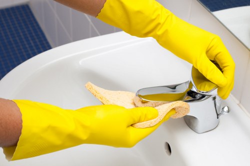 Bathroom descaling as part of Clapham end of tenancy cleaning